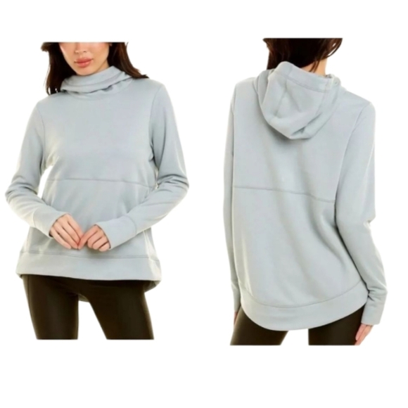 Sweaty Betty Galvanise Running Hoodie Fleece + Wool, Mirage Green, Sz XL - Picture 3 of 10